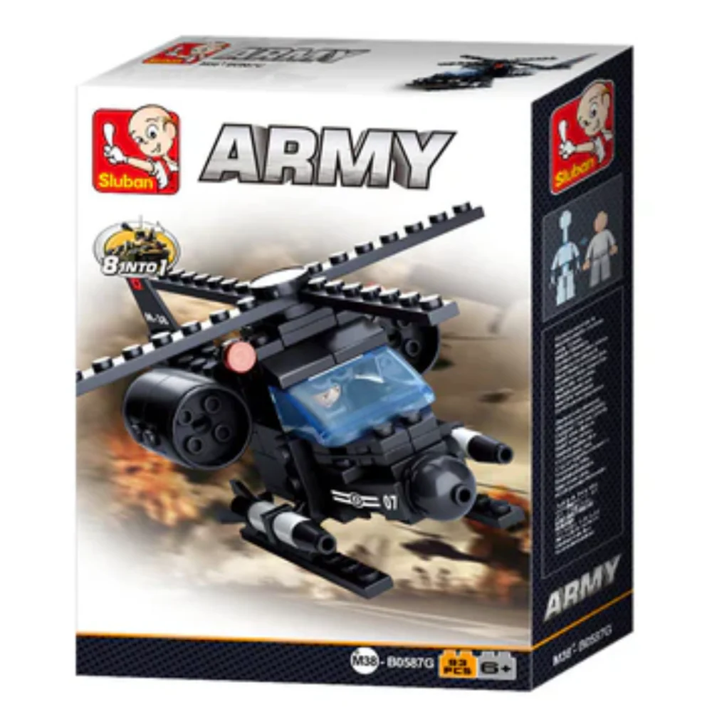 Sluban Army 8-into-1 Mini Brick Set (Assorted) - Image 3