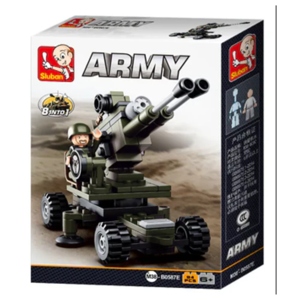 Sluban Army 8-into-1 Mini Brick Set (Assorted) - Image 4