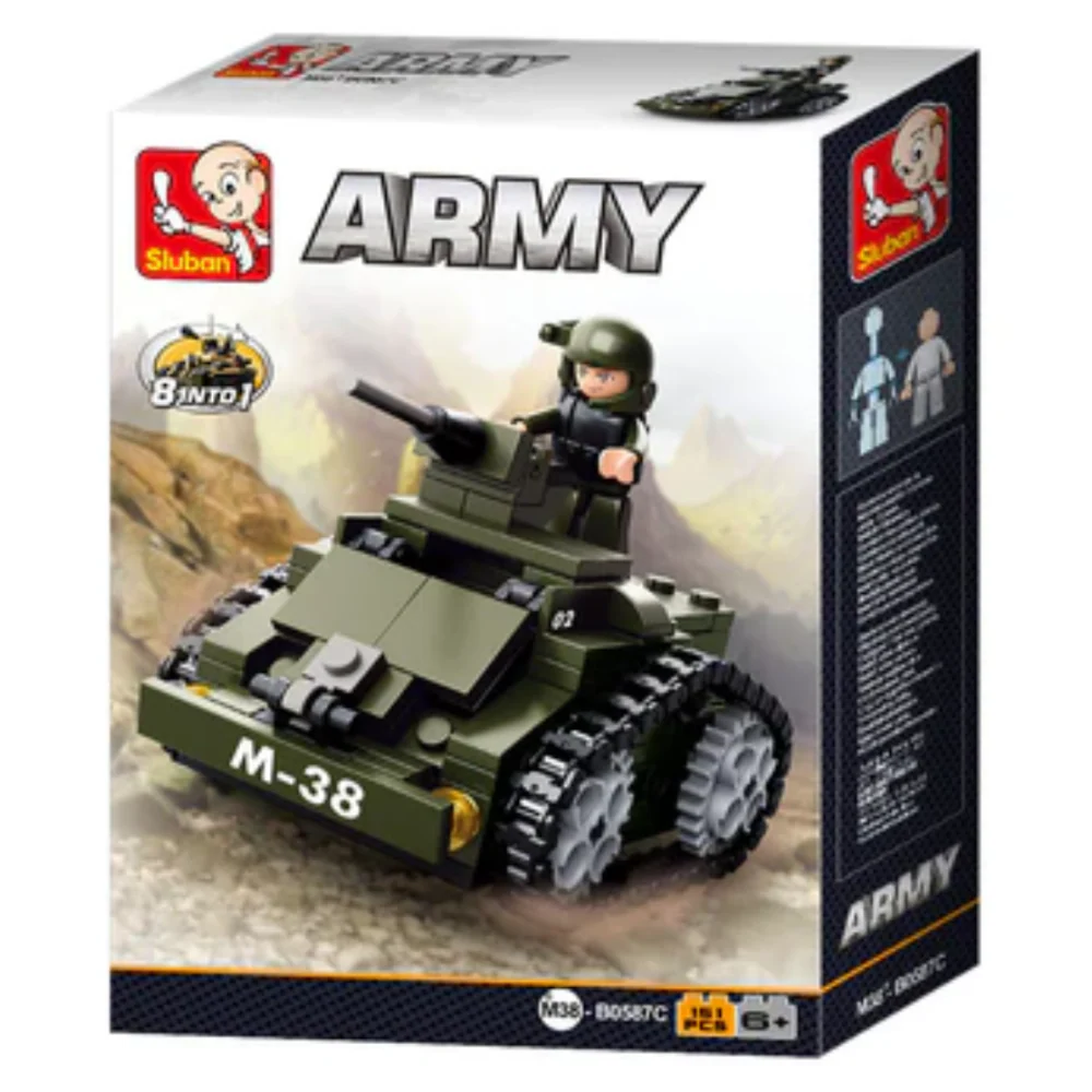 Sluban Army 8-into-1 Mini Brick Set (Assorted) - Image 5