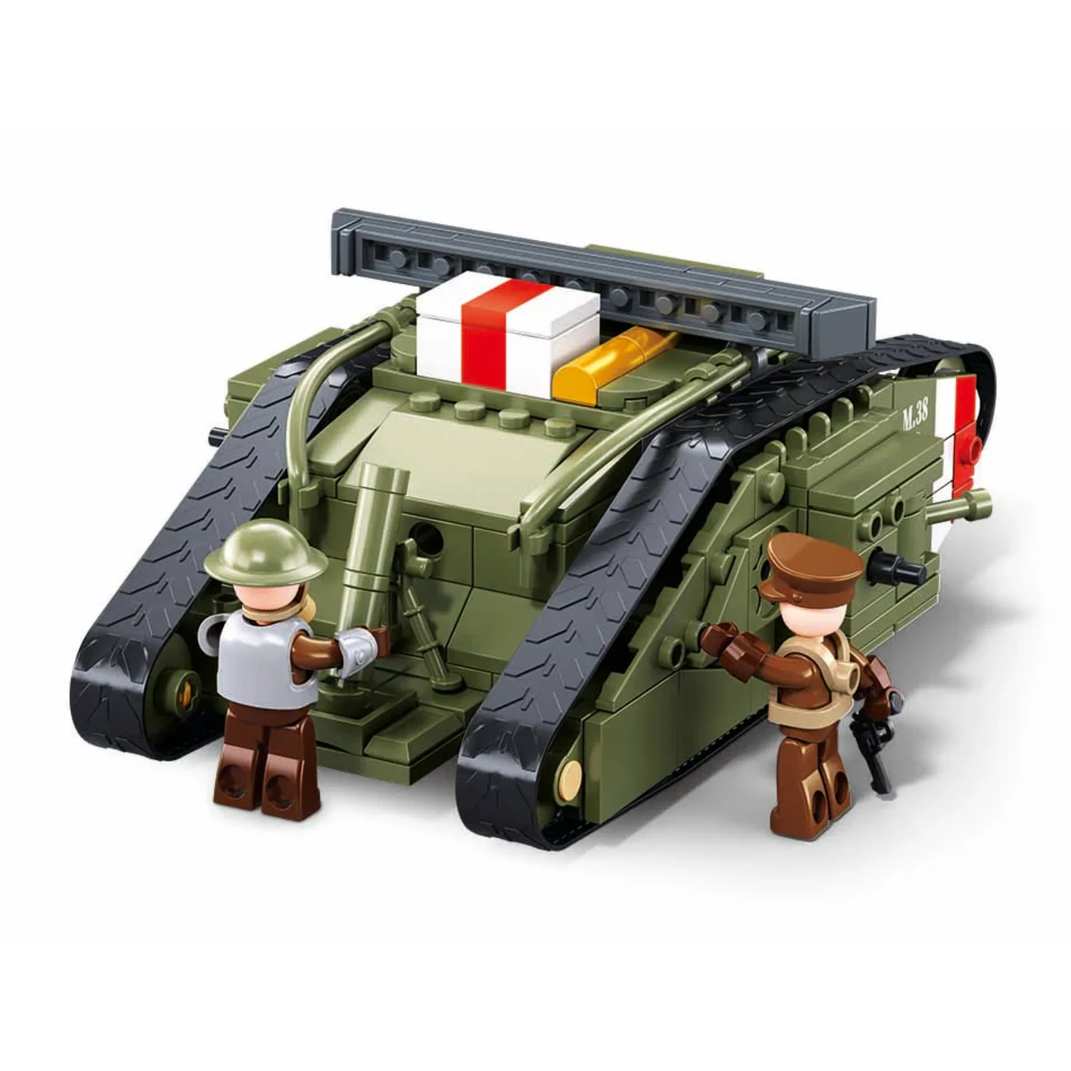 Sluban WWI Mark V Tank Offensive Brick Set - Image 2