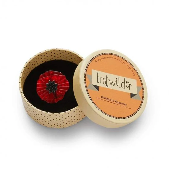Brooch: Poppy Field - red [mini] - Image 2