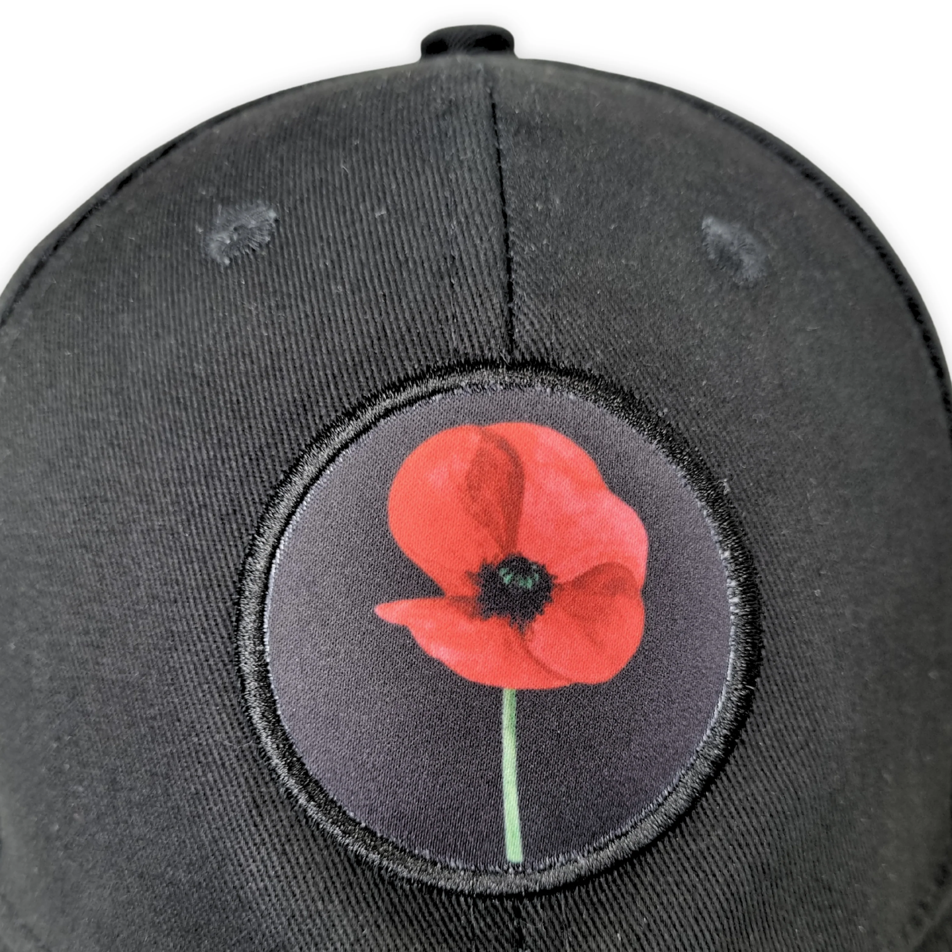 Cap: Poppies - black [adult] - Image 5