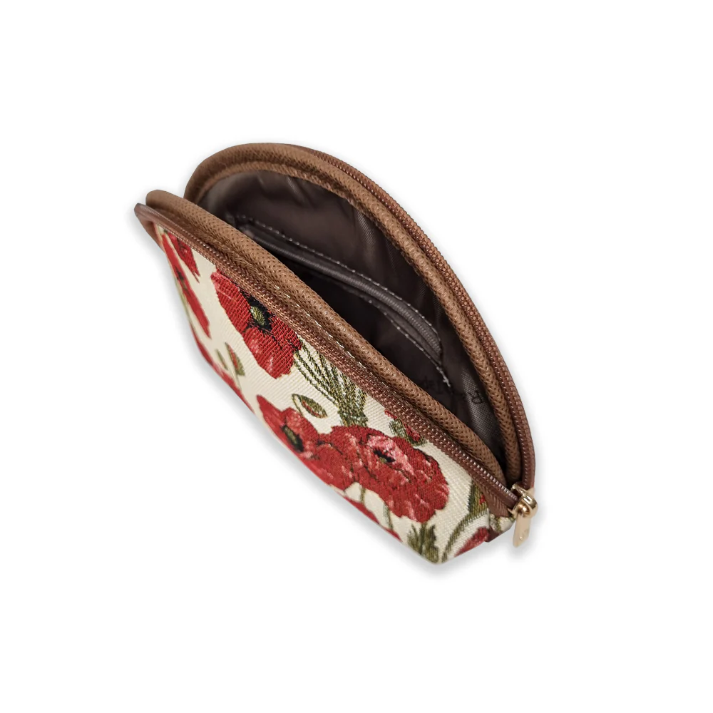 Cosmetic bag: Poppy tapestry - Image 3