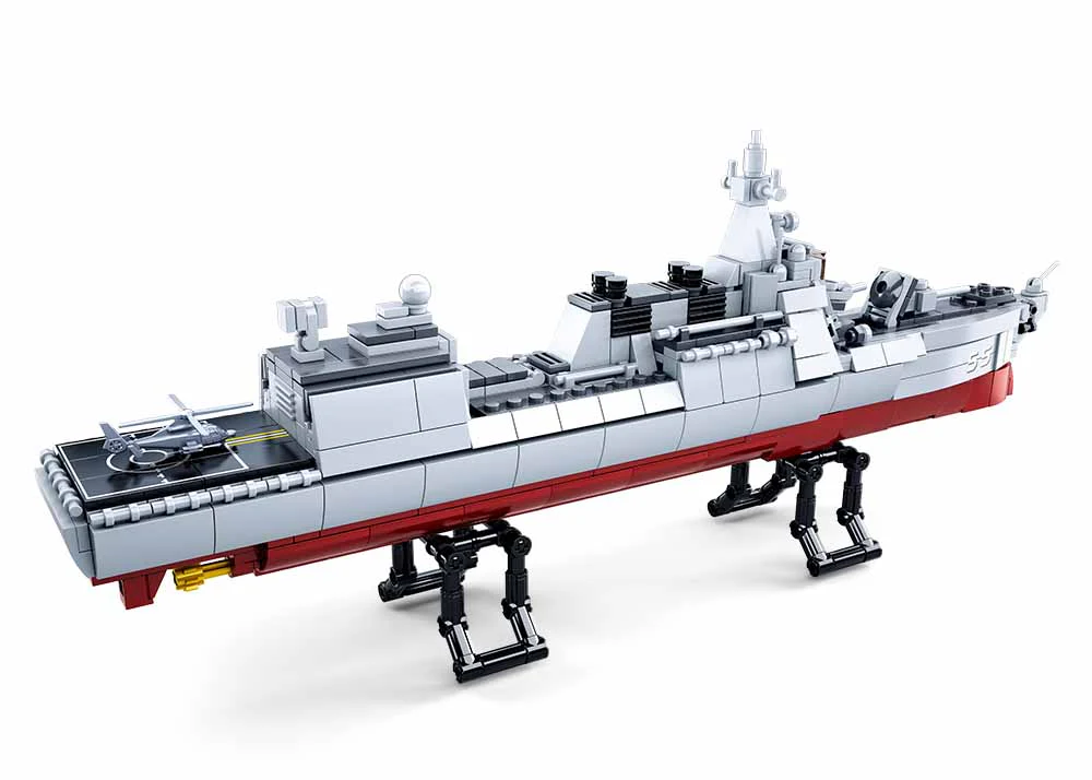 Sluban 1:450 Destroyer Brick Set - Image 4