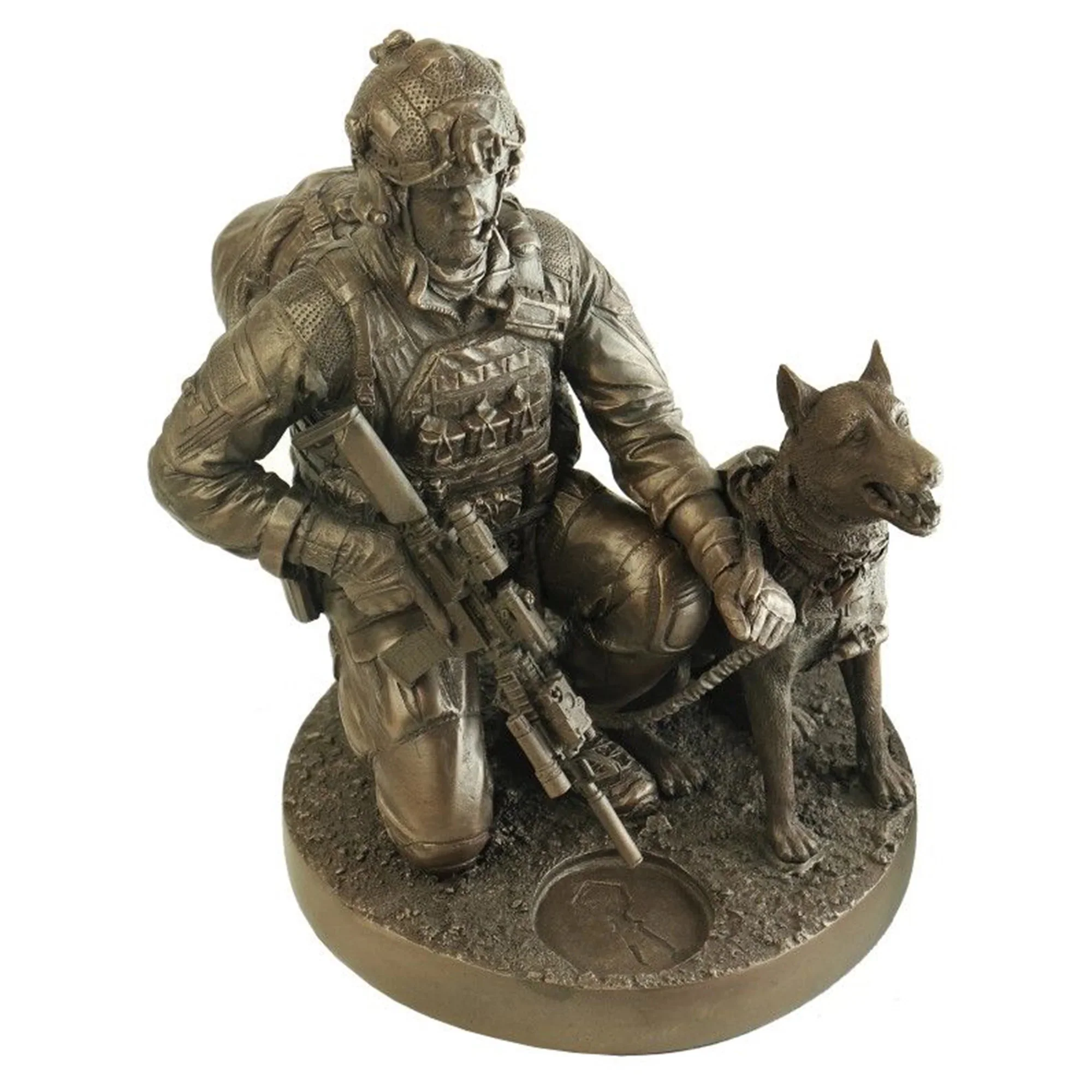Naked Army Kneeling 'K9 Operator' - Image 3