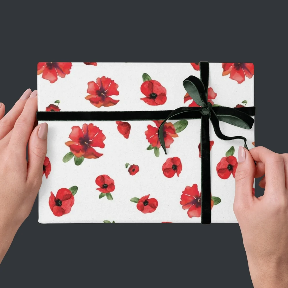 Poppies Gift Wrap [single sheet] - Image 2