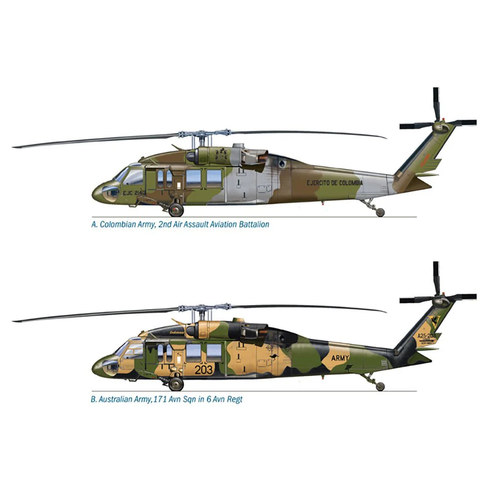 Italeri UH-60/MH-60 Black Hawk "Night Raid' 1:72 Aust Decals - Image 4
