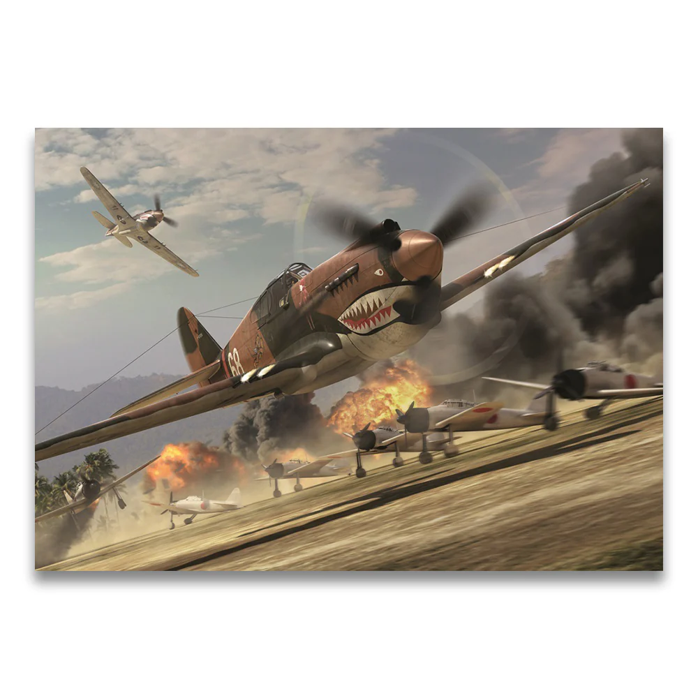 Jigsaw puzzle: Airfix Curtiss P-40B Warhawk [1000 pieces] - Image 2