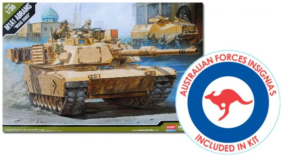 M1A1 Abrams tank (Iraq 2003) with Australian markings, 1:35 scale