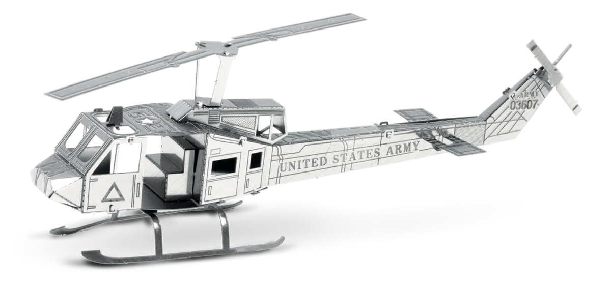 Metal Earth- Huey Helicopter Steel Model Kit
