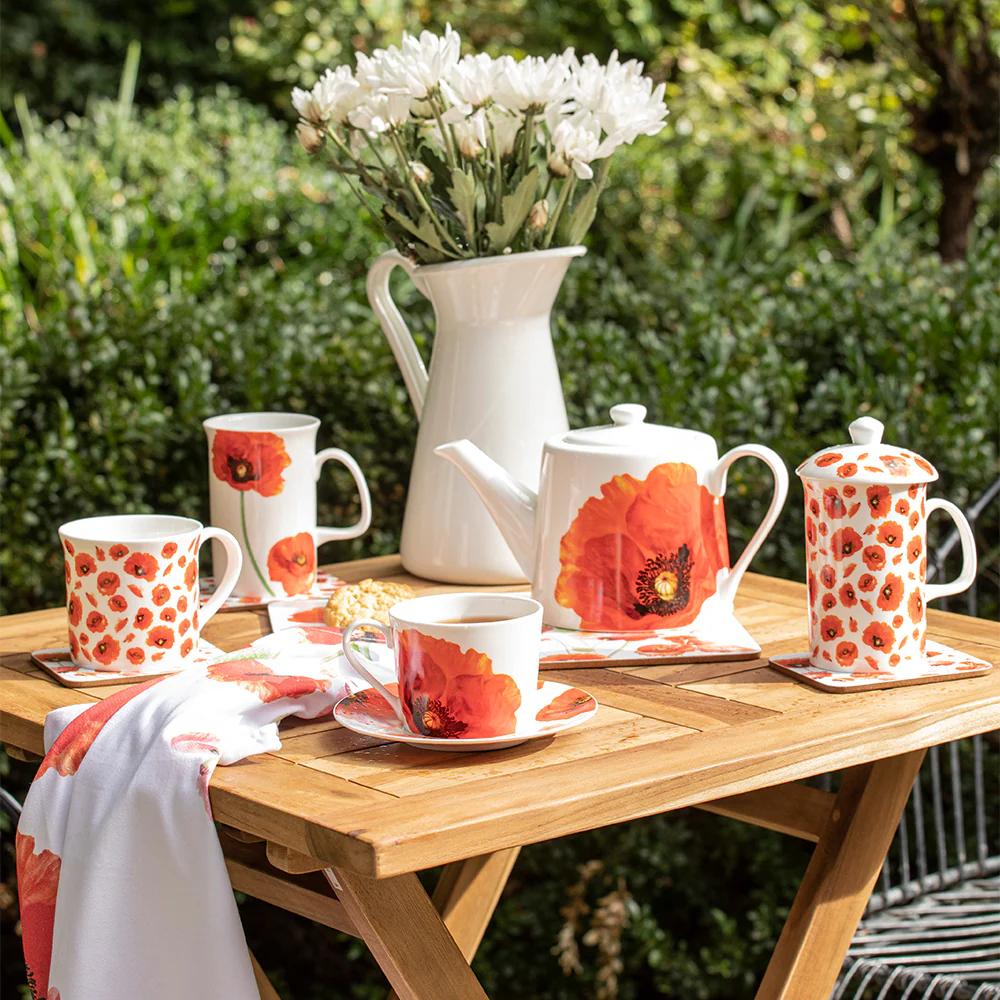 Coasters: Red Poppies collection [set of 6] - Image 3