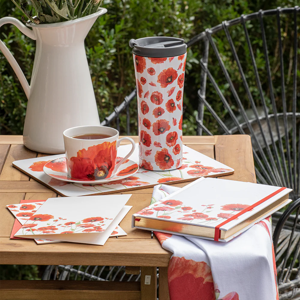 Tea towel: Red Poppies collection [set of 2] - Image 2