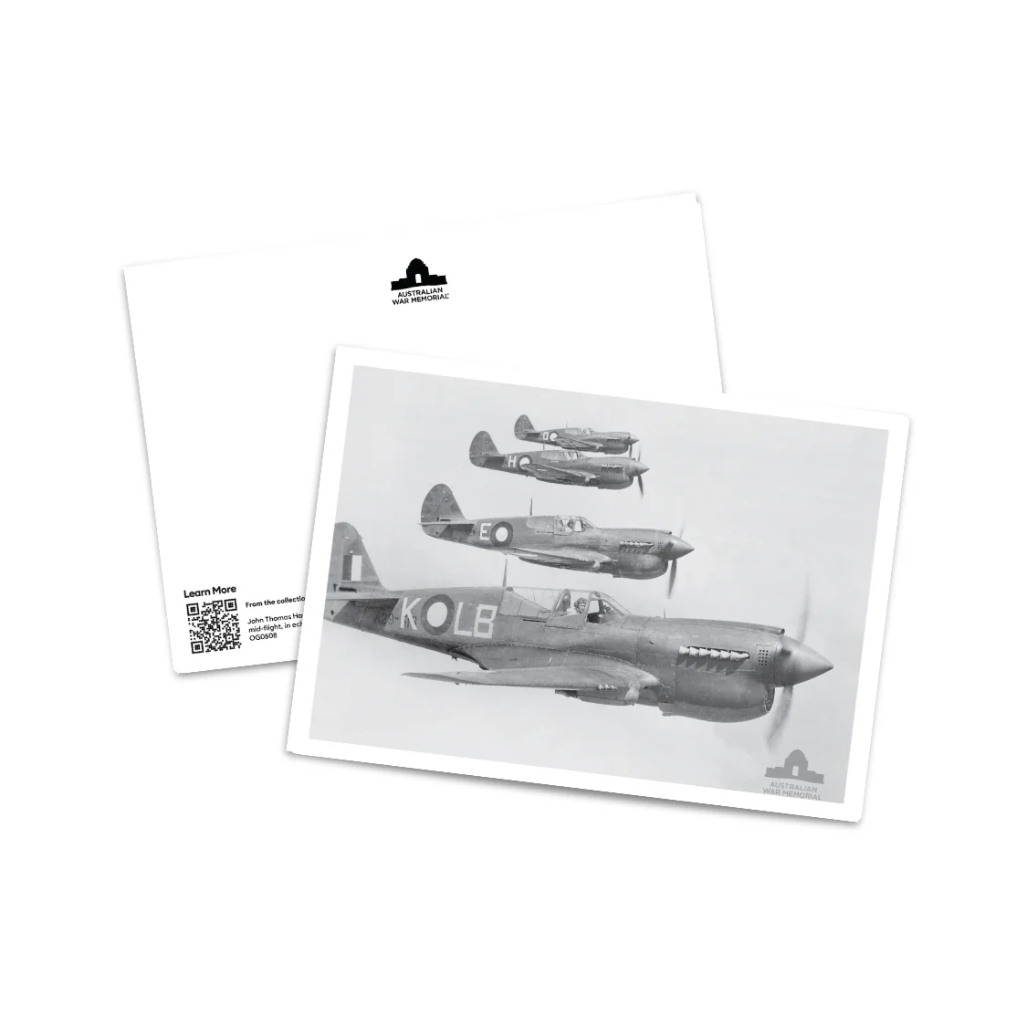 Postcard: A quartet of Kittyhawks from No. 84 Squadron RAAF - Image 2