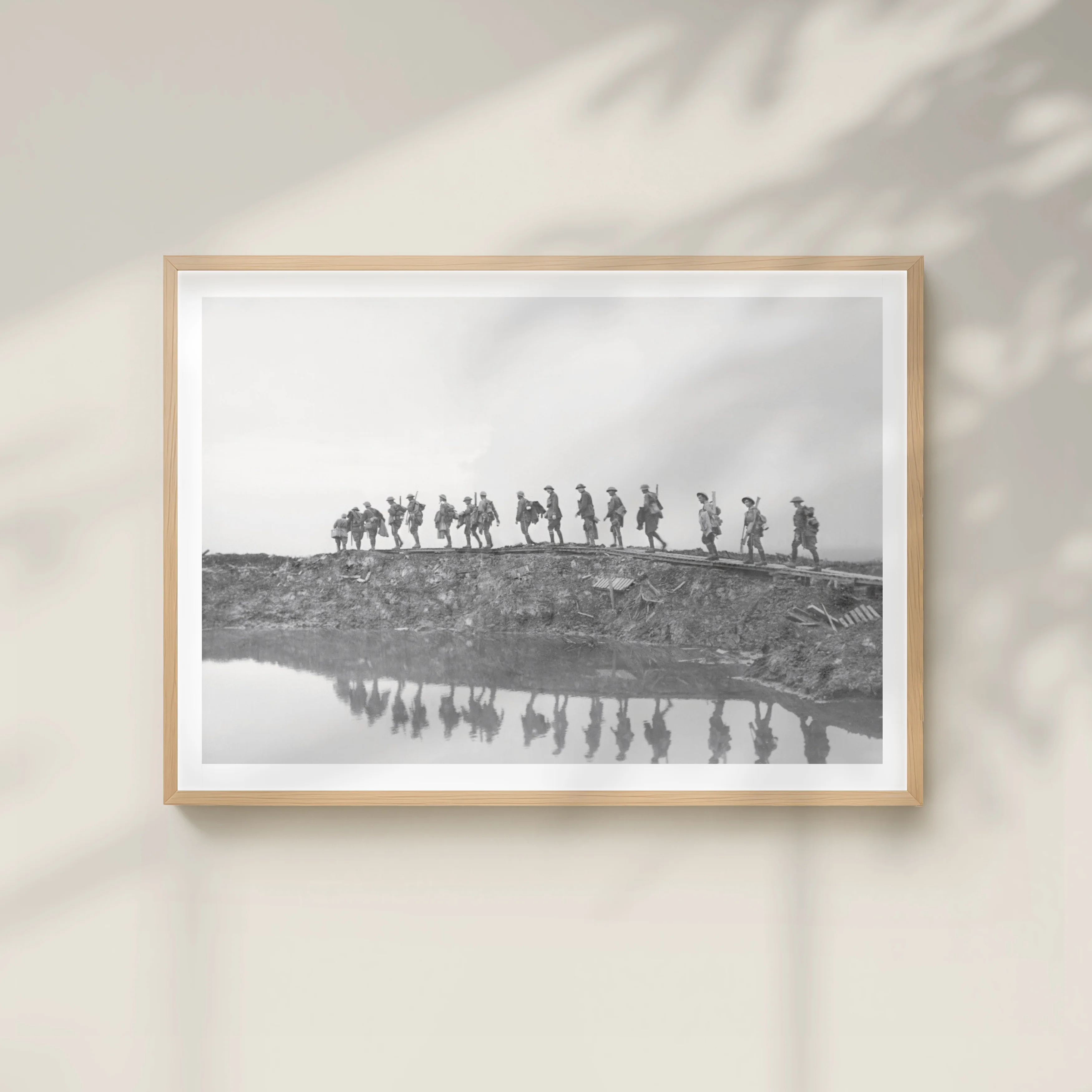 Poster, A1: 1st Australian Division walking on a duckboard track