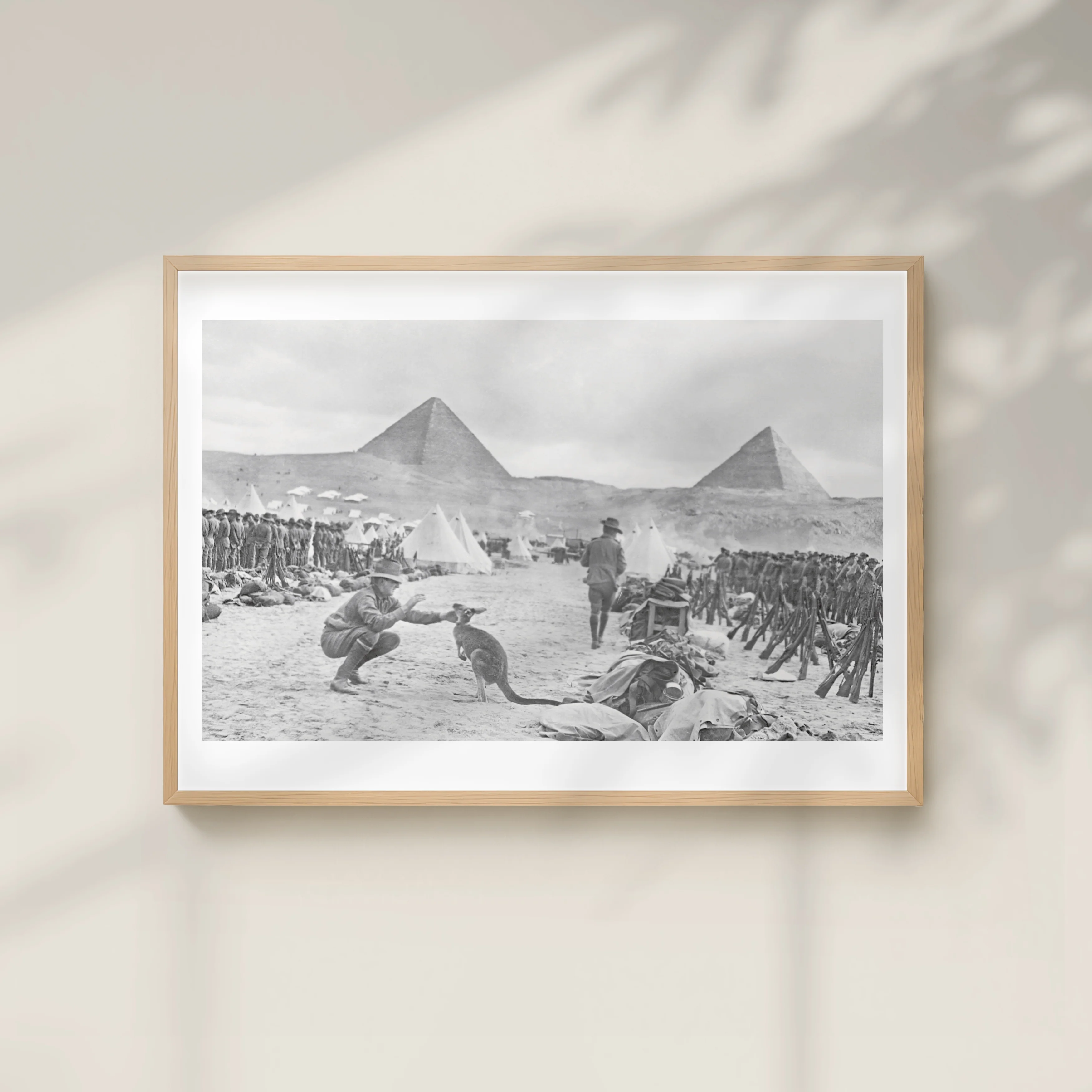 Print, A3: An unexpected visitor in Mena Camp, Egypt