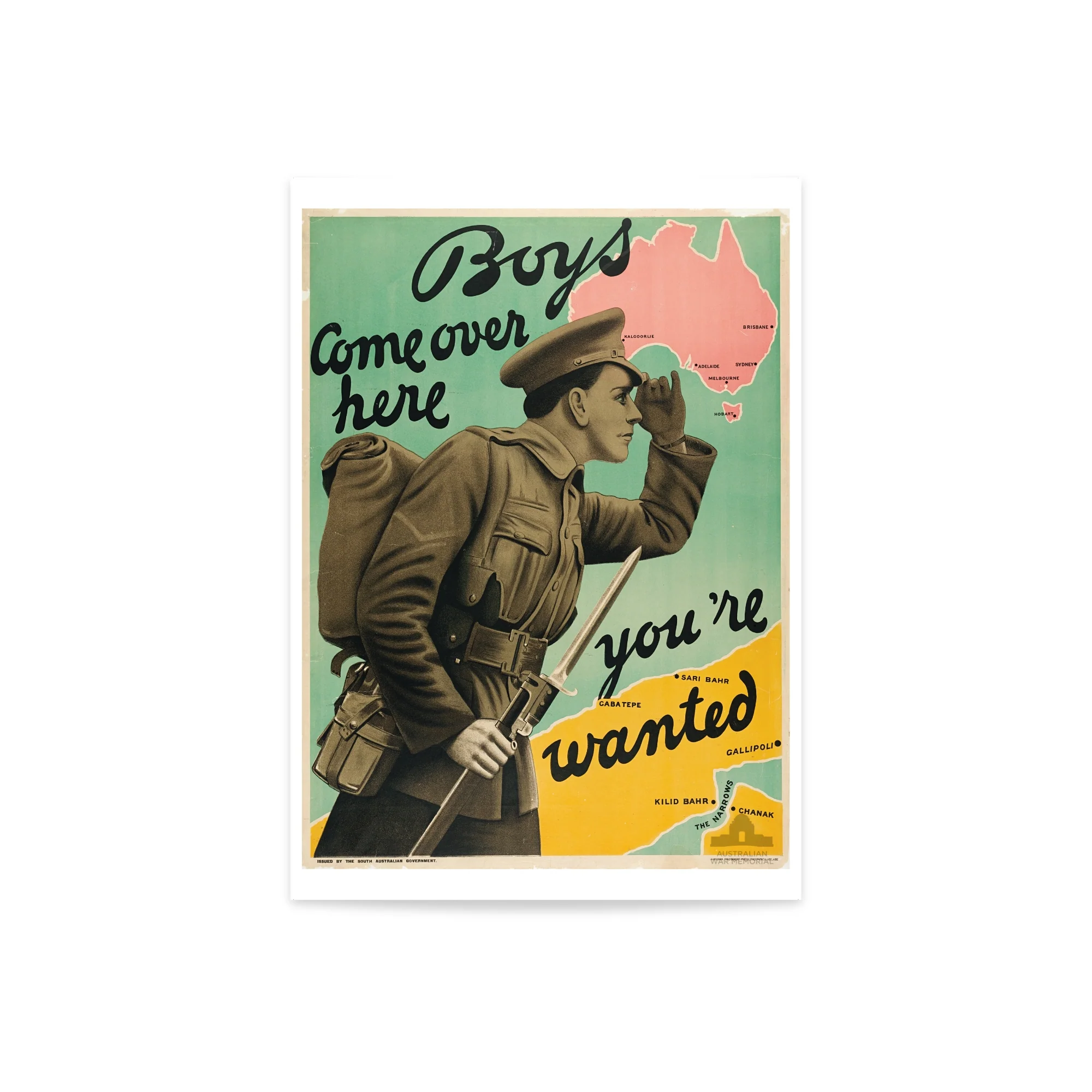 Print, A3: Boys come over here: you're wanted - Image 2
