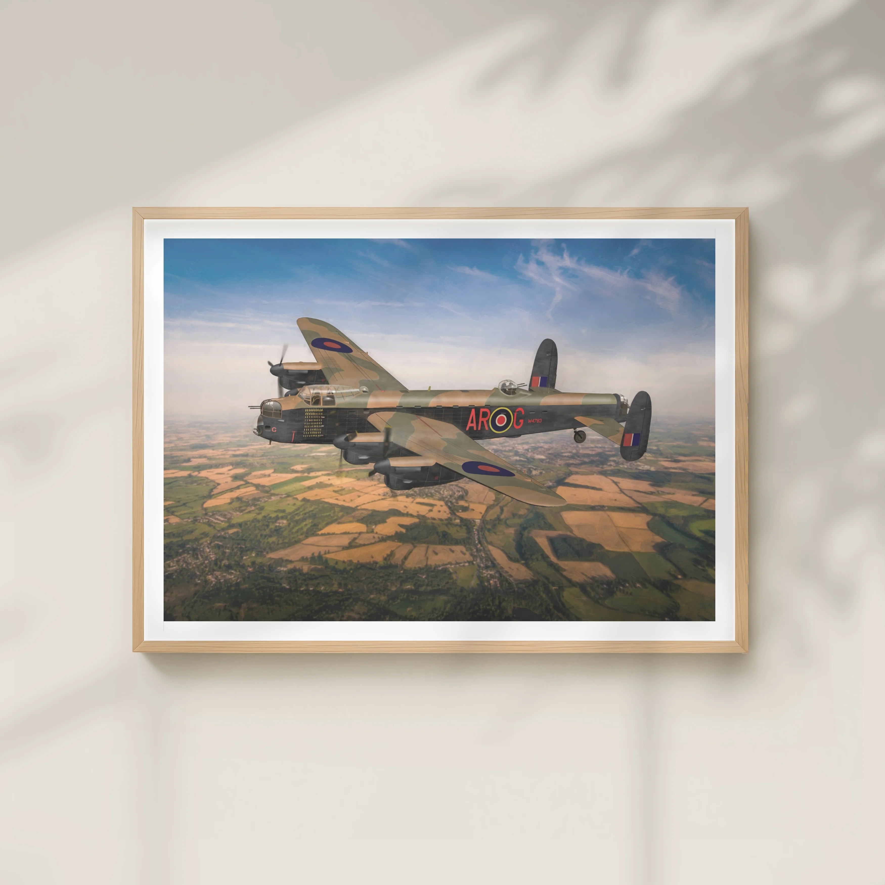 Print, A3: 'G for George' mid-flight