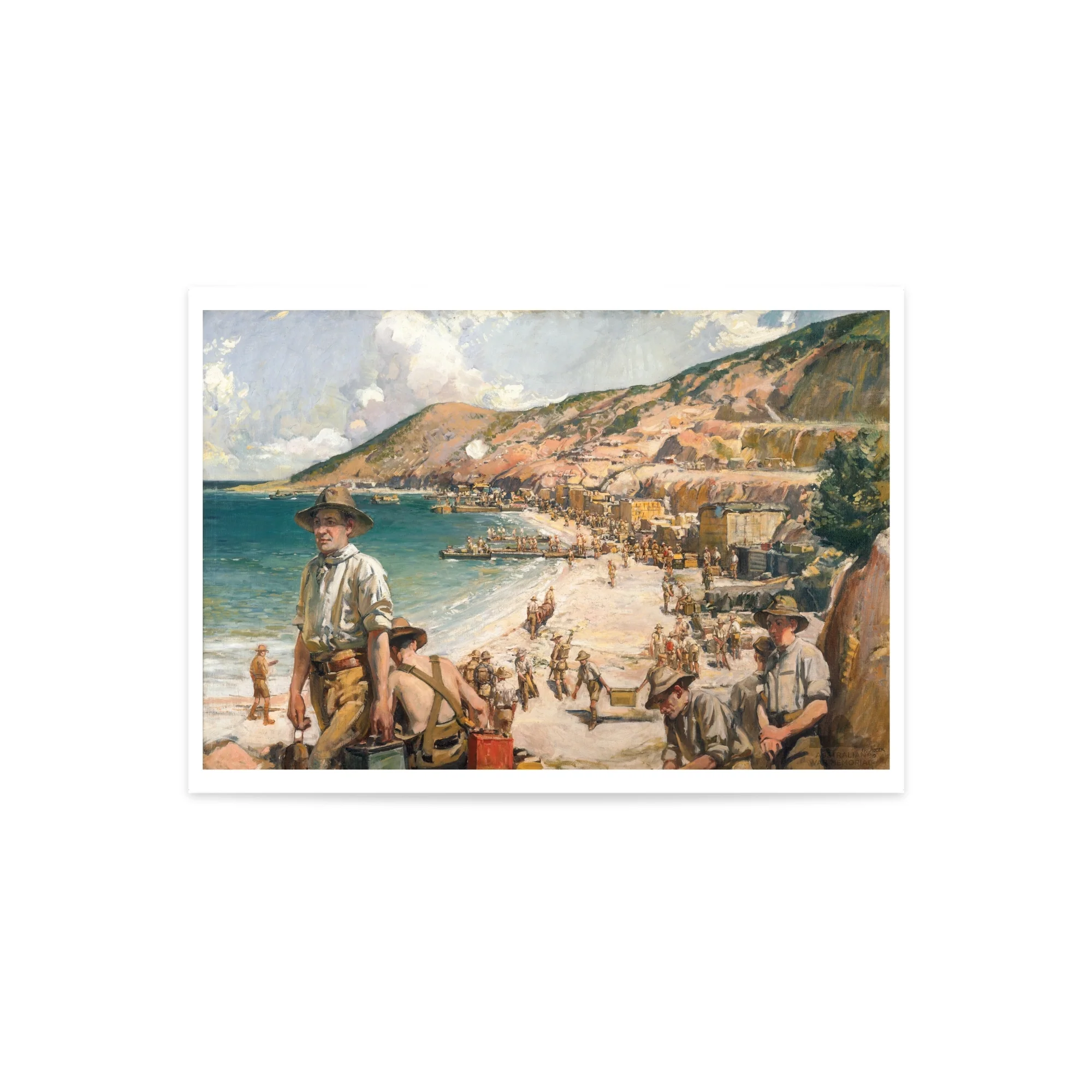 Print, A3: The beach at Anzac - Image 2