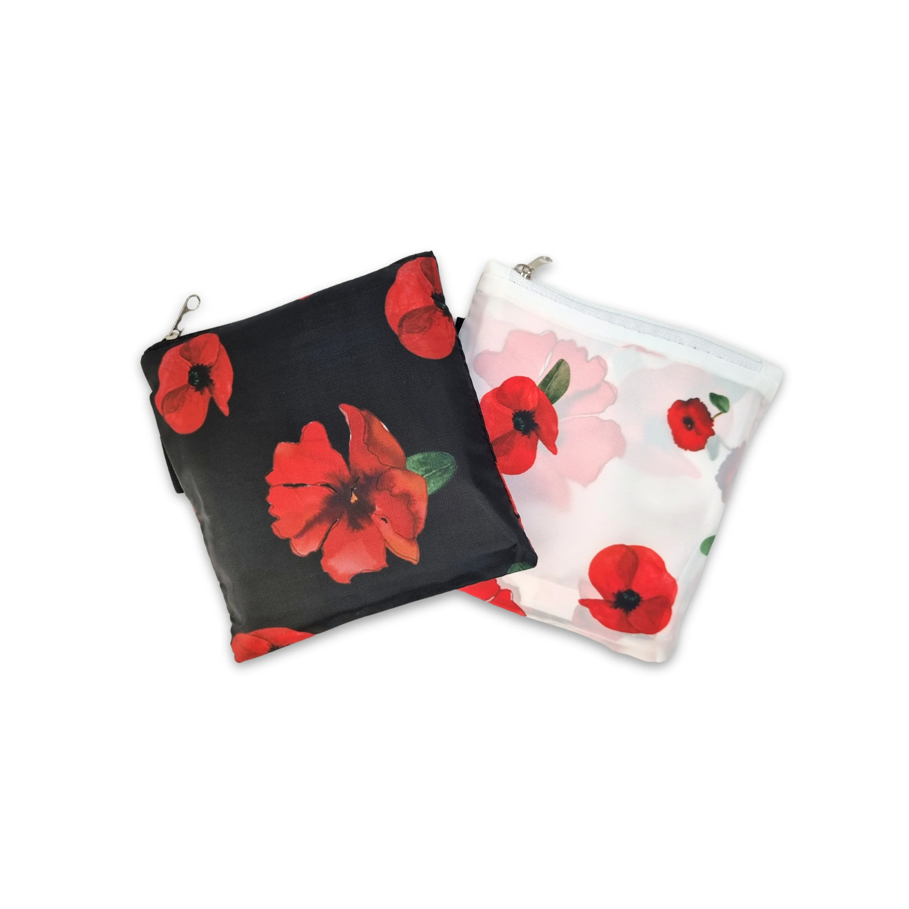 Shopping bag: Poppies - white - Image 3