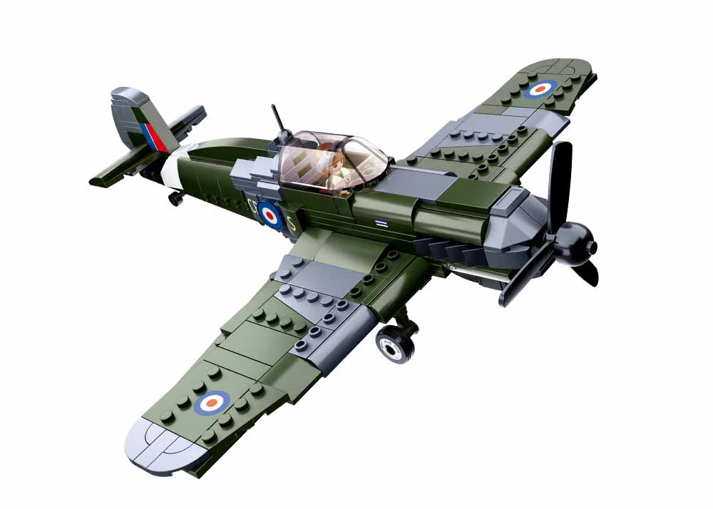 Sluban WWII Spitfire Fighter Plane Brick Set - Image 2