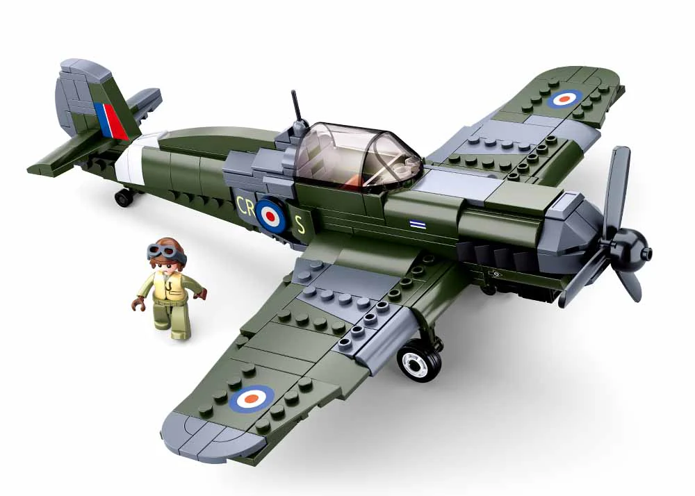 Sluban WWII Spitfire Fighter Plane Brick Set - Image 3